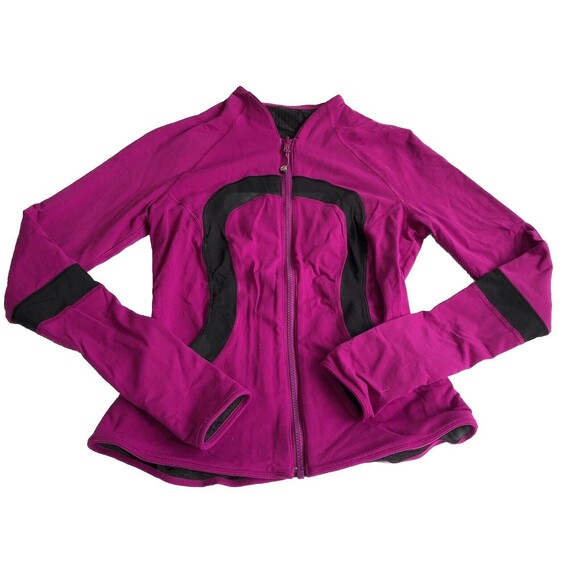 Lululemon Find Your Bliss Women Jacket Gray Sz 6 Black Up Reversible Define - Picture 6 of 11